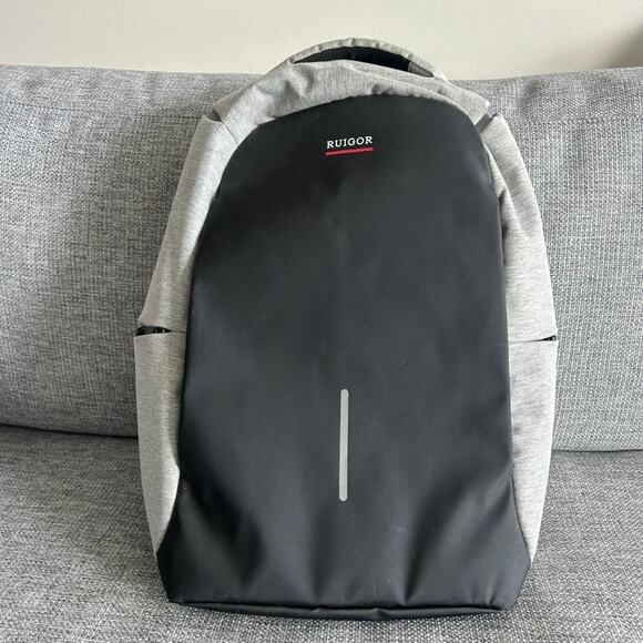 NWOT Ruigor Link 39 Anti-Theft Smart Laptop Backpack USB TSA Ready Grey / Black‎ - Picture 14 of 14